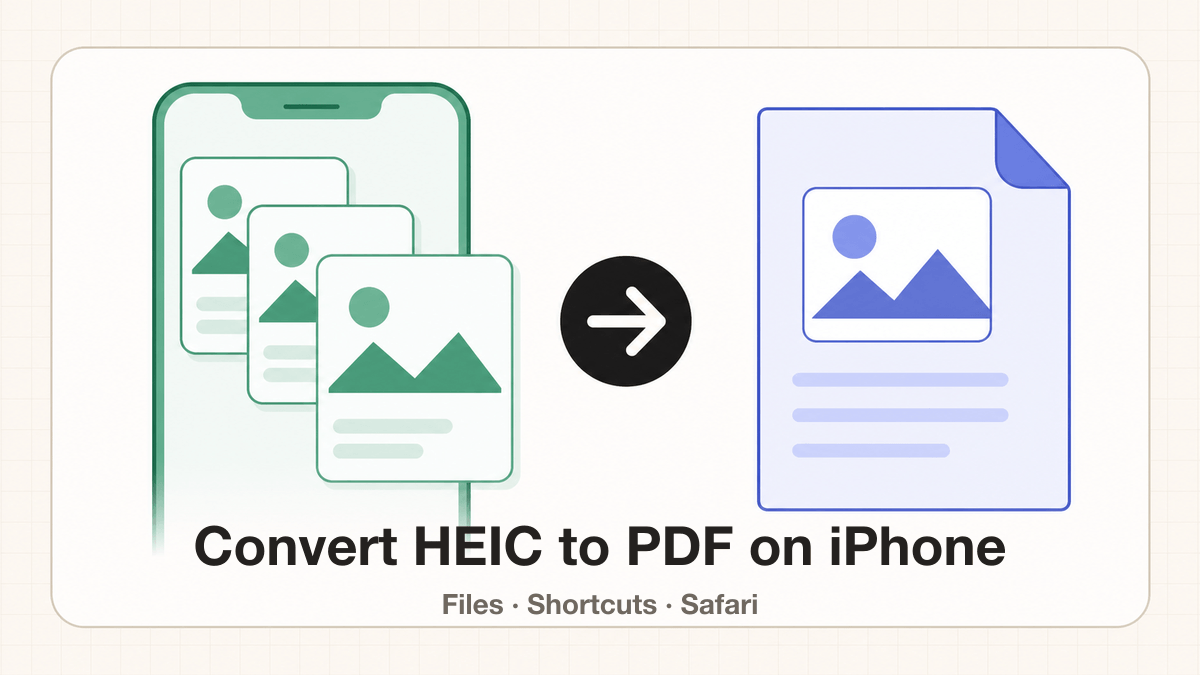 Convert HEIC to PDF on iPhone cover